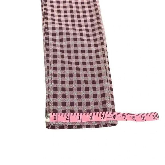 Liz Claiborne Sara Slim Leg Mid Rise Tummy Control Plaid Pants Women’s Size 4 - Picture 13 of 15